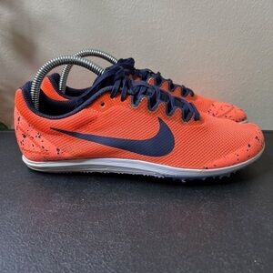 🌹 NIKE Zoom Rival D 10 Track Spikes US Women's Sz 7.5 Bright Mango Running
